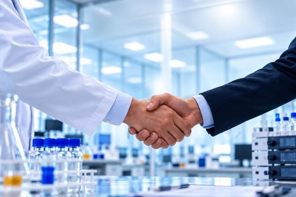 Laboratory Partnership Handshake (1)